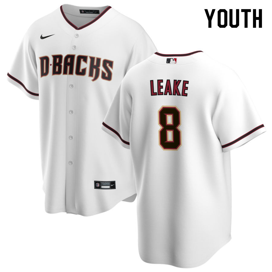 Nike Youth #8 Mike Leake Arizona Diamondbacks Baseball Jerseys Sale-White